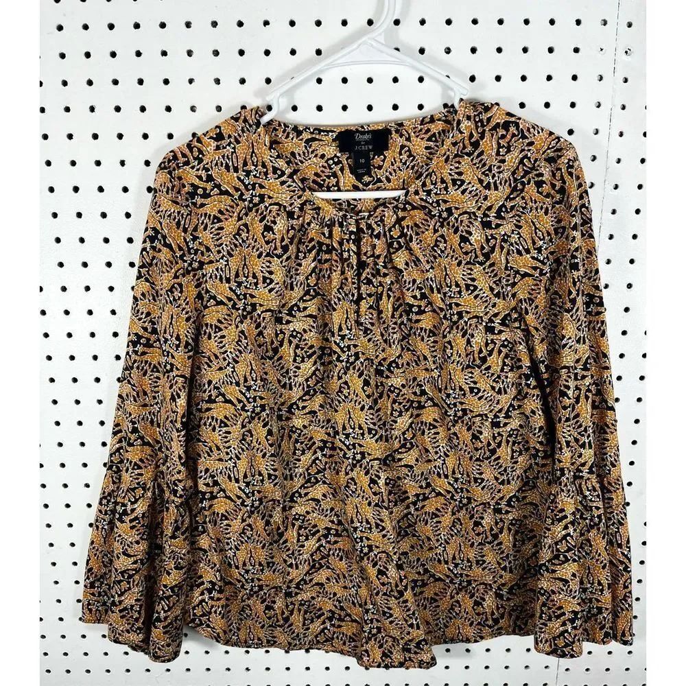 J.Crew X Drakes London pullover blouse